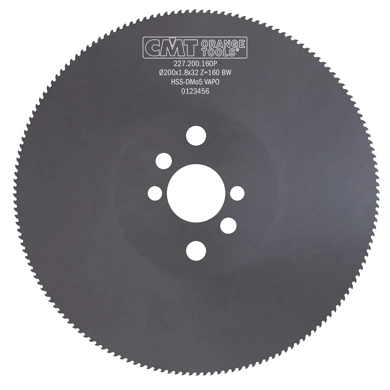 CMT Orange Tools 227.200.160P - SAW BLADE FERROUS HSS VAPO 200x1.8x32 Z160 BW-T4