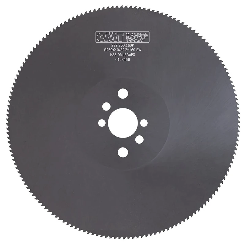 CMT 227.250.160P - SAW BLADE FERROUS HSS VAPO 250x2.0x32 Z160 BW-T5