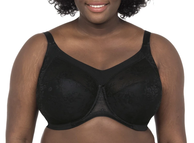 GODDESS Women's Plus Size Full Coverage, Black, 40H US