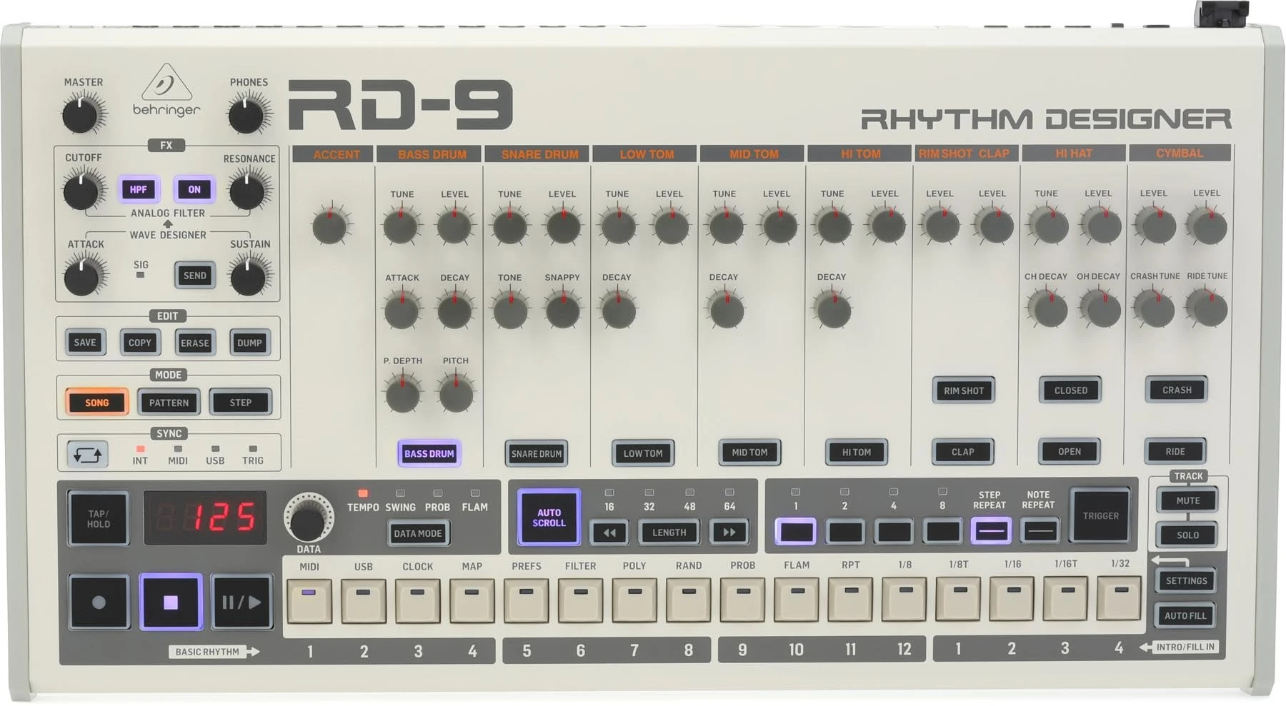 Behringer Analog Drum Machine RD-9