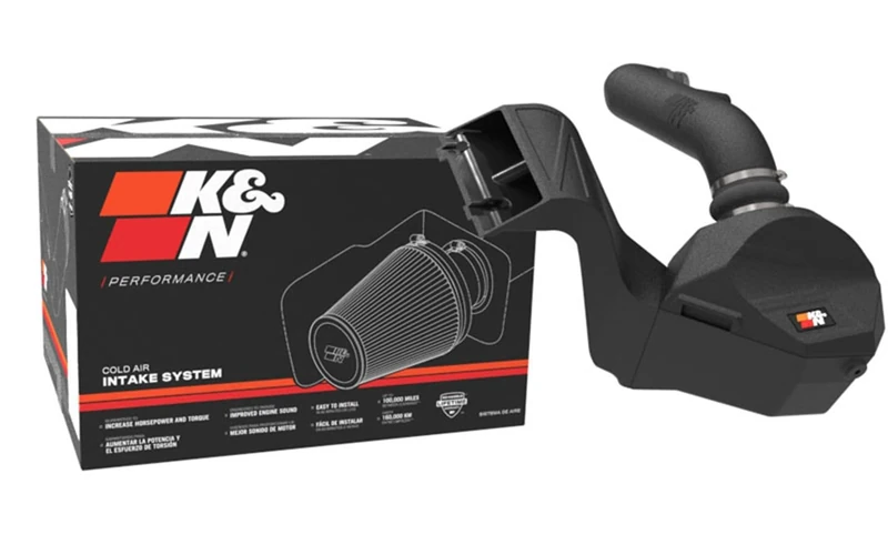 K&N Cold Air Intake Kit: High Performance, Increase Horsepower: Compatible with 2021 FORD F150, 63-2616