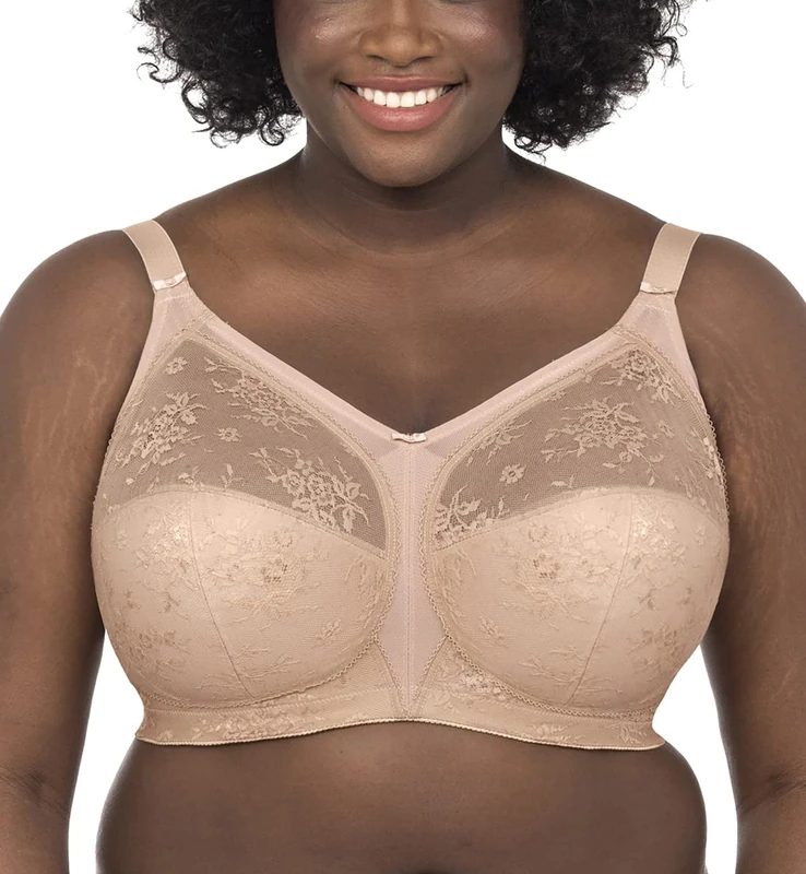 Goddess Women's Verity Wireless Soft Cup Bra Full Coverage, Fawn, 42J