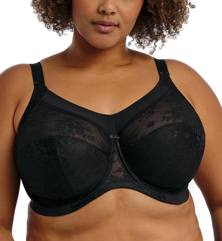 Goddess Women's Verity Underwire Full Cup Bra Coverage, Black, 44HH