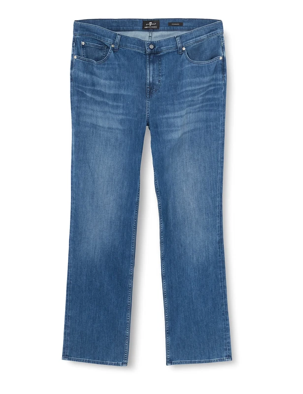 7 For All Mankind Men's Standard Special Edition Luxe Performance Eco Jeans, Mid Blue, 29W x 29L
