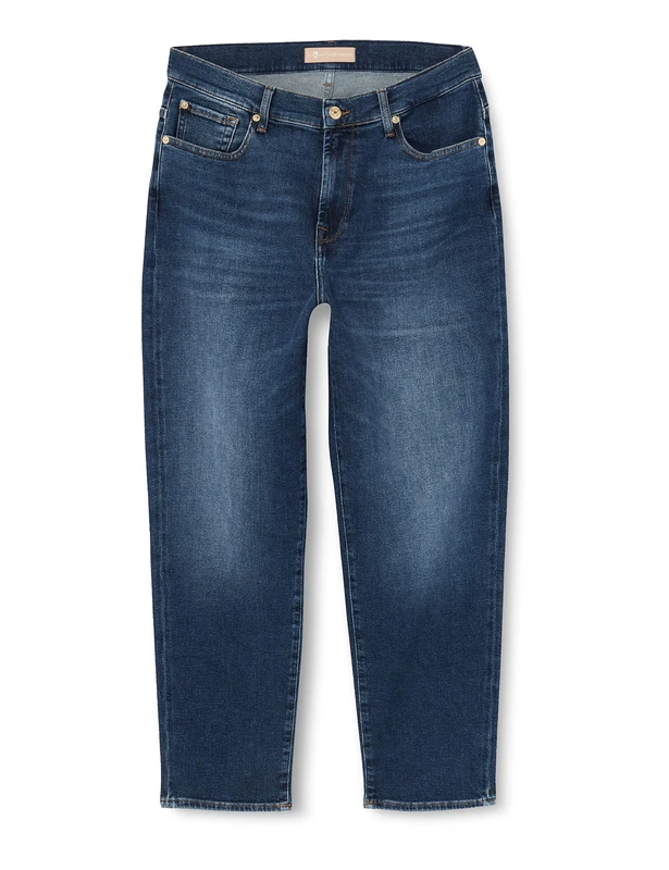 7 For All Mankind Women's Malia Luxe Vintage Jeans, Mid Blue, Regular