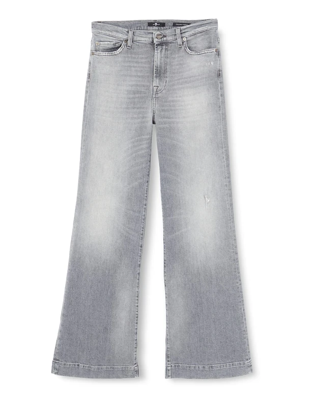 7 For All Mankind Women's Modern Dojo Jeans, Grey, Regular