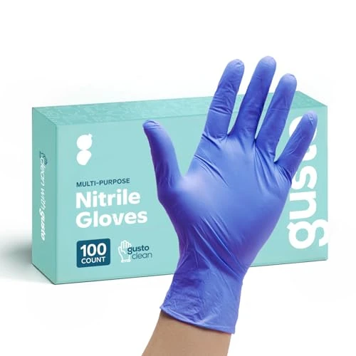 Comfy Package Powder-Free Disposable Nitrile Gloves - 100 Pack