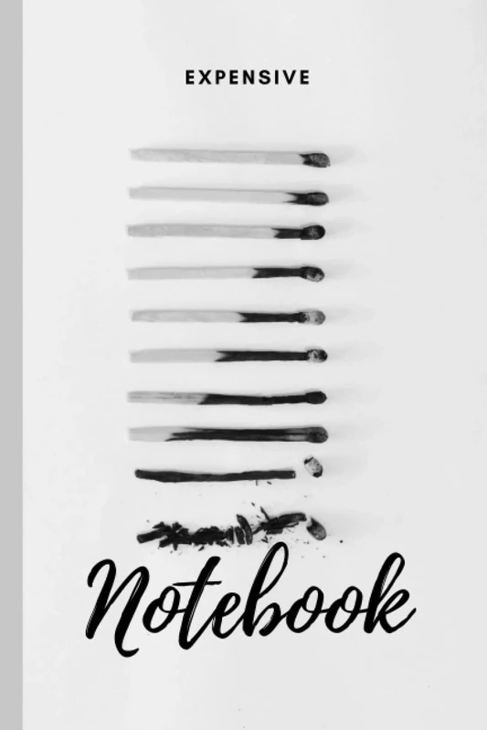 Notebook: Luxury Notebook for Rich Over Priced Useless Money Burn Blank Line ruled 120 Pages 6” x 9” Matte Cover