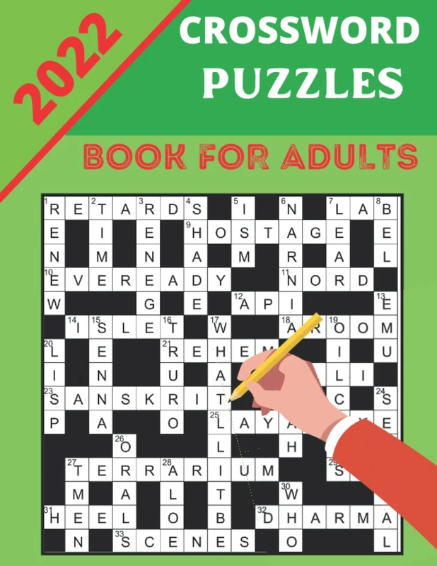 Crossword Puzzles Book For Adult 2022: Large-print, Medium level Puzzles | Awesome Crossword Puzzle Book For Puzzle Lovers | Adults, Seniors, Men And Women With