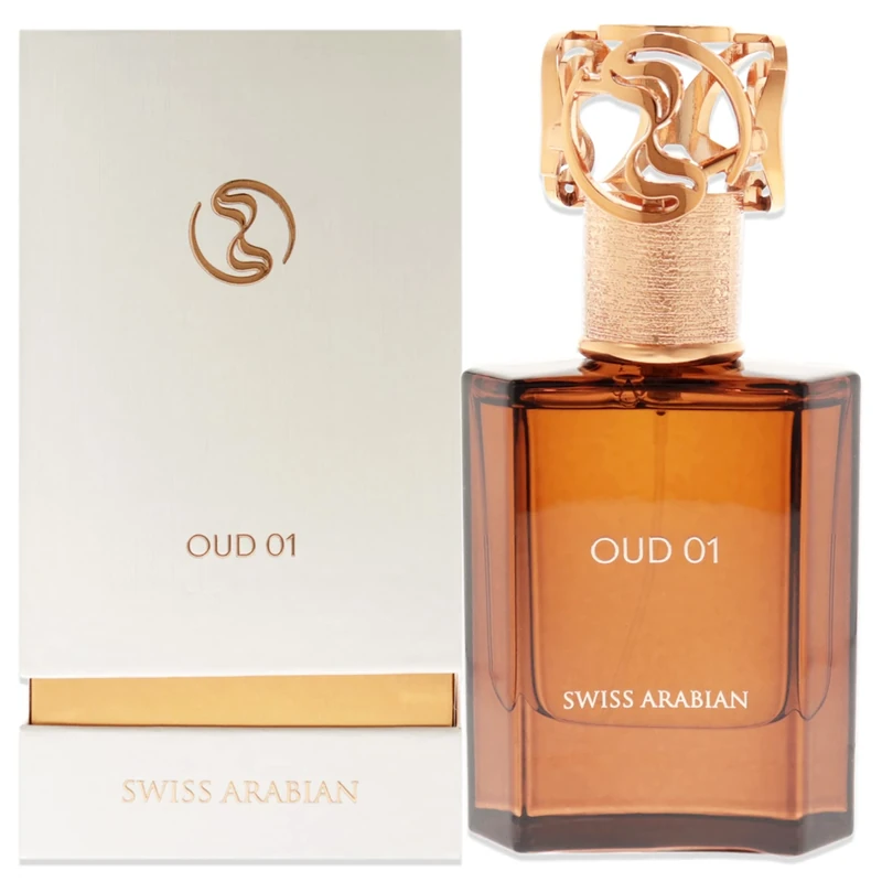 Swiss Arabian Oud 01 - Luxury Products From Dubai - Long Lasting, Addictive Personal EDP Spray Fragrance - Seductive Signature Aroma - 1.7 Oz