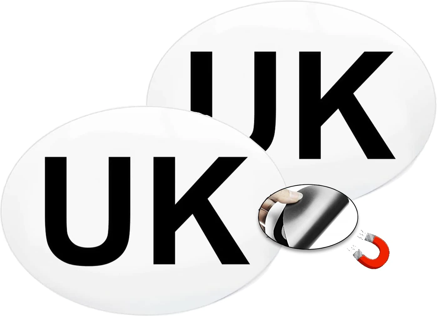 1 or 2 Pack UK Magnetic Car Sticker for Europe – GB Stickers for Car Travel – UK Car Magnet – Regulation Size – Weatherproof & Paint-Safe – DVLA Legal Requirement Post-BREXIT (2)