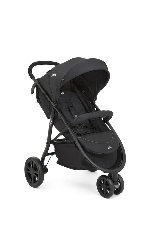 Joie Litetrax 3 2in1 3-Wheel Stroller/Pushchair (Birth to Approx. 4 Years, 0-22kg) - Coal