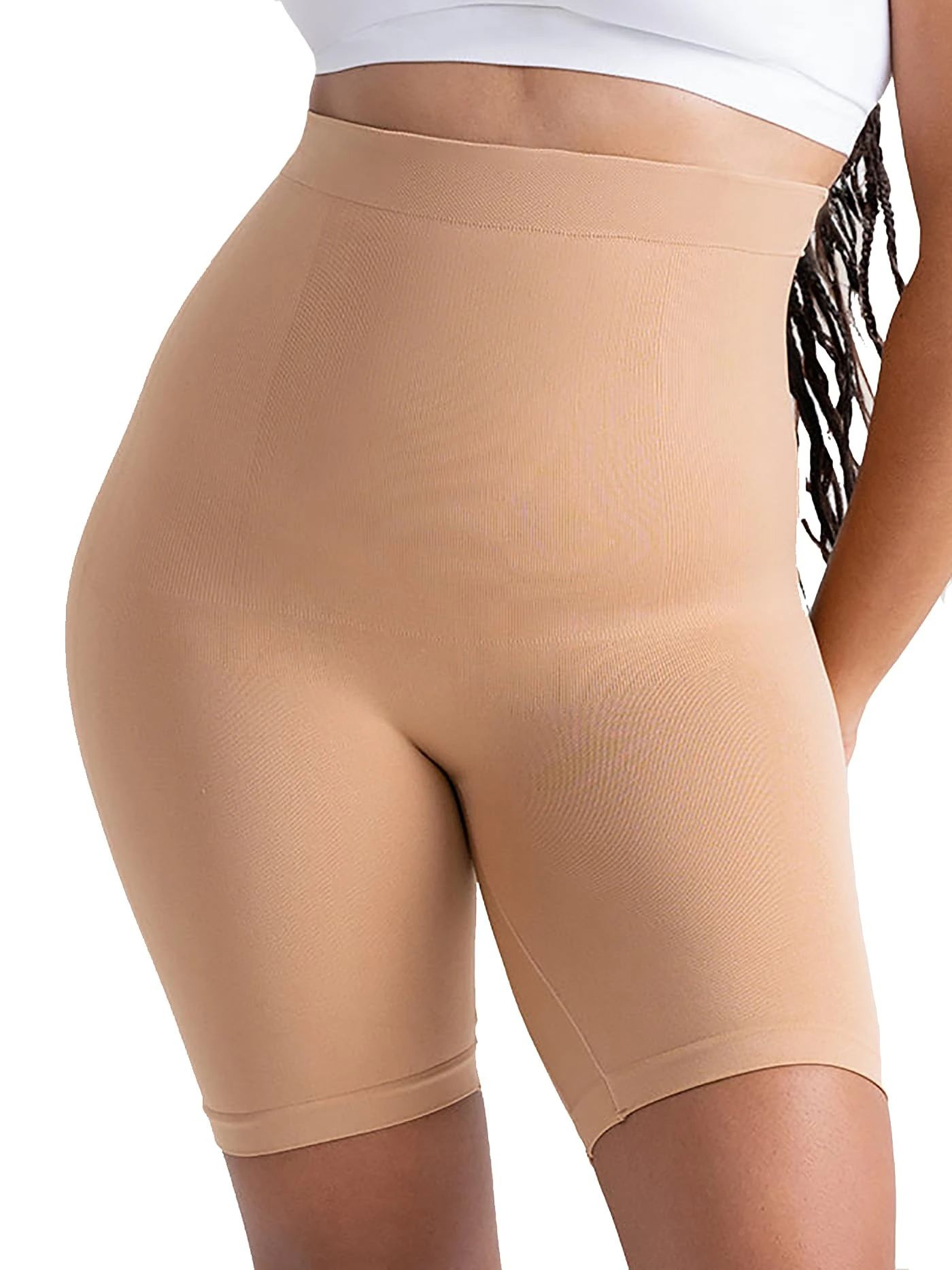 SHAPERMINT Tummy Control Knickers for Women - High Waisted Shapewear Shorts, Anti Chafing Body Shaper, Seamless Compression Shorts, Stomach Control Underwear for Women