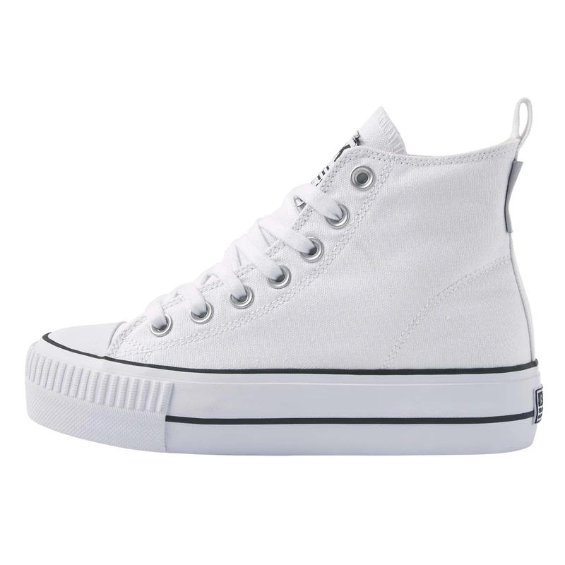 British Knights Women's Kaya MID Trainers, White, 41 EU
