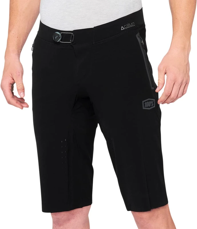 100% MTB WEAR CELIUM Shorts Black-30 Shorts, Adult Unisex, Black (Black), 30