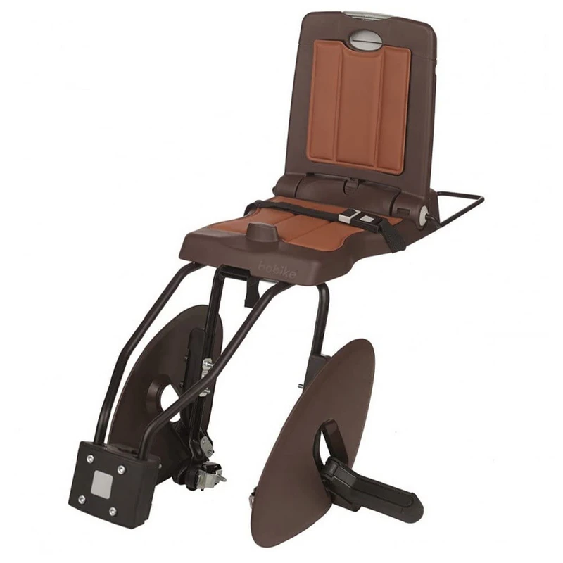 BOBIKE 8010500006 - Rear child bicycle seat CLASSIC Junior for frame mounting, for children 5 to 10 years up to 35 kg in colour Brown - Image 1