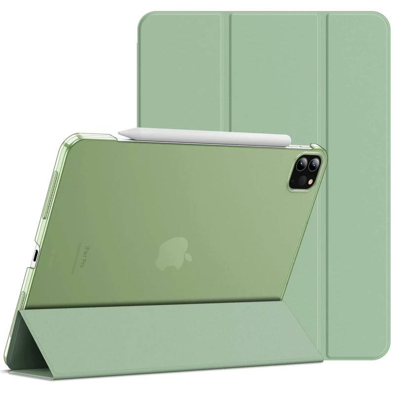 JETech Case for iPad Pro 11-Inch, 2022/2021/2020/2018 Model, Compatible with Pencil, Cover Auto Wake/Sleep (Matcha Green)