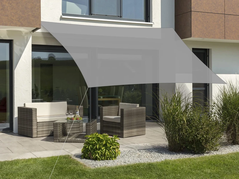 Schneider Tenerife Sun Sail, Silver Grey, 500 x 360 cm, Rectangular, 235-14, HDPE Fabric, 2.5 kg