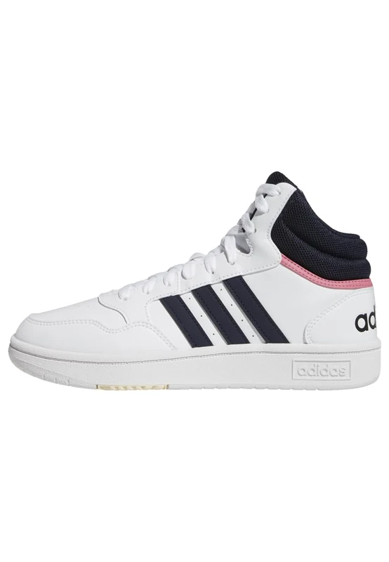 adidas Women's Hoops 3.0 Mid Classic Shoes, Cloud White/Legend Ink/Cloud White, 4 UK
