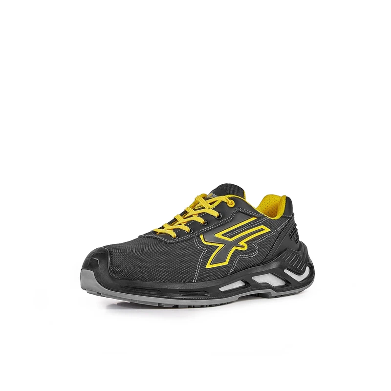 U-POWER KRUG, Safety Shoes, Lightweight Anti Puncture Unisex Trainers, Bast Sole, Infinergy Insert, with Aluminium Toe Caps (Yellow 40)