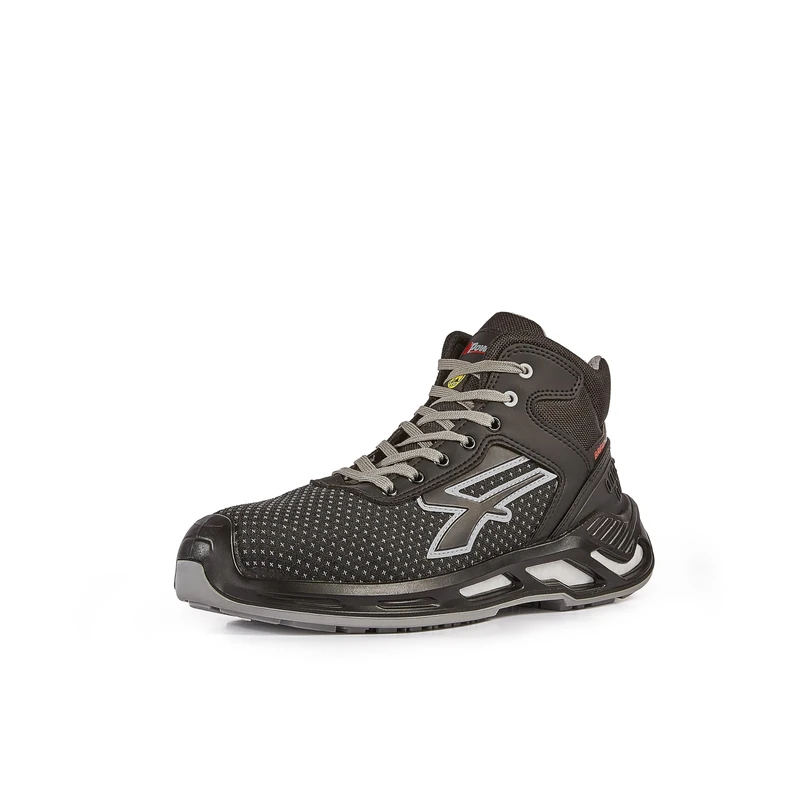 U-POWER | Scarpe Antinfortunistiche Alte Jacob S3S CI FO SR, Puntale Alluminio, Antiperforazione Tessile No Metal