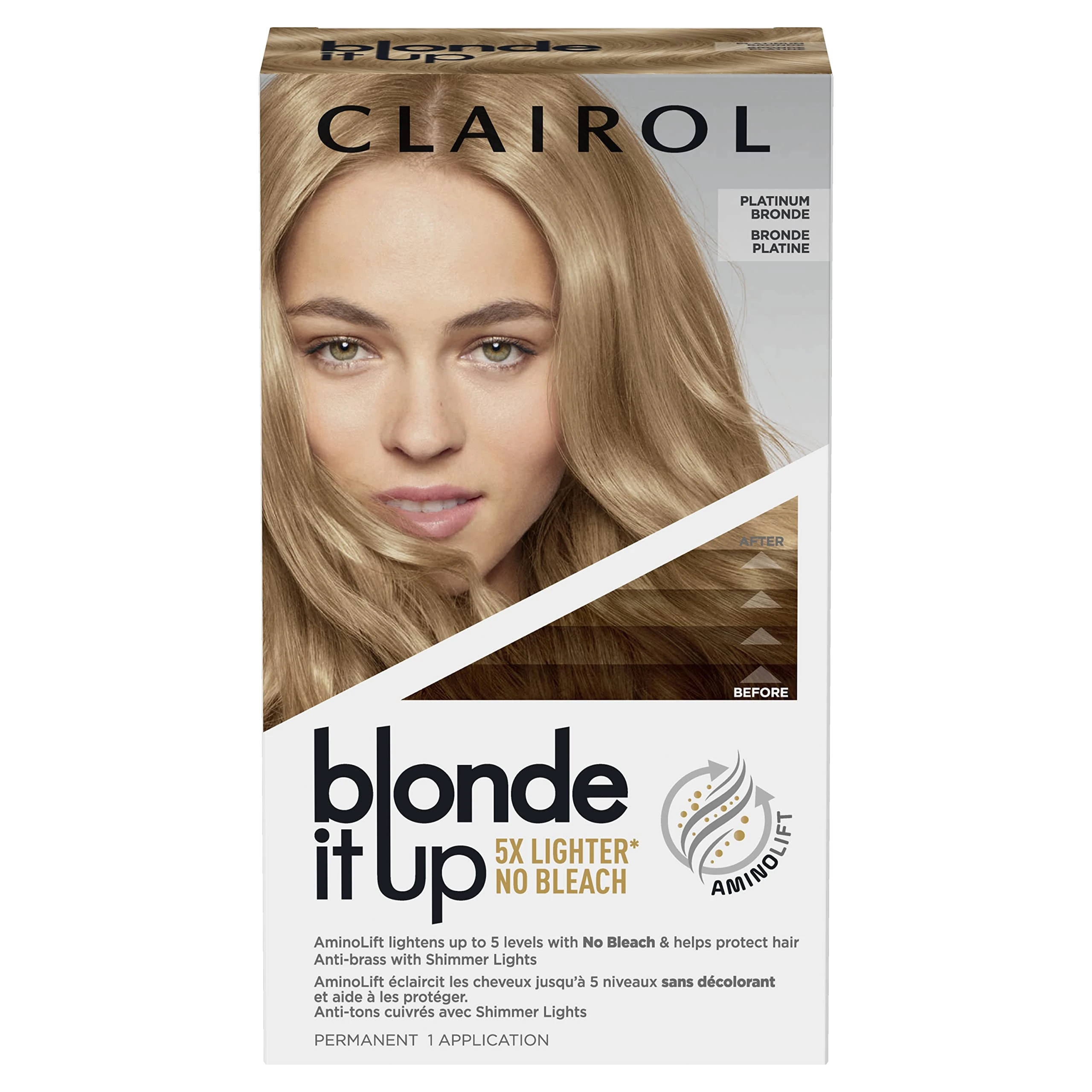 Clairol Blonde It Up Permanent Hair Dye, Platinum Bronde, 270g