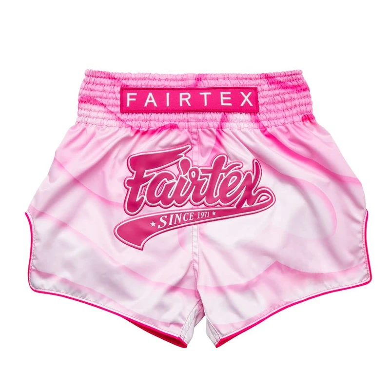 Fairtex Slim Cut Muay Thai Boxing Shorts - BS1914 (Pink Alma, Medium) - Image 1