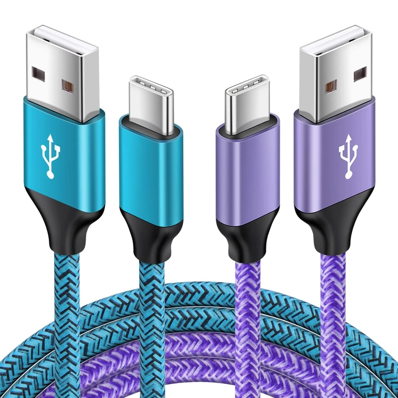 USB C Charger Cable Fast Charge 2Pack 6FT, USB to USB C Cable Type C Fast Charging Samsung Charger Cable Lead for Samsung Galaxy A16 A15 5g A55 A35 A14 A34 A54 A23 A25 A33 A51 A52s A53 A71 A05 S25 S24