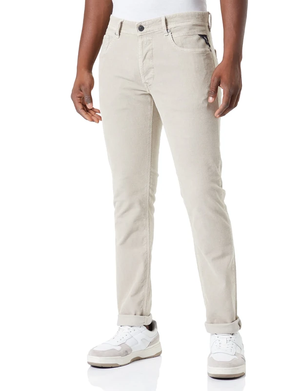 REPLAY Men's Willbi Jeans, 424 Sand, 32 W/32 L