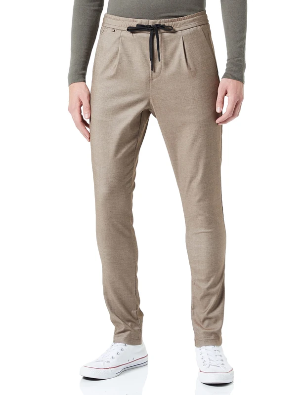 REPLAY Men's M9814 Business Casual Pants, 010 Light Brown, 30 W/30 L