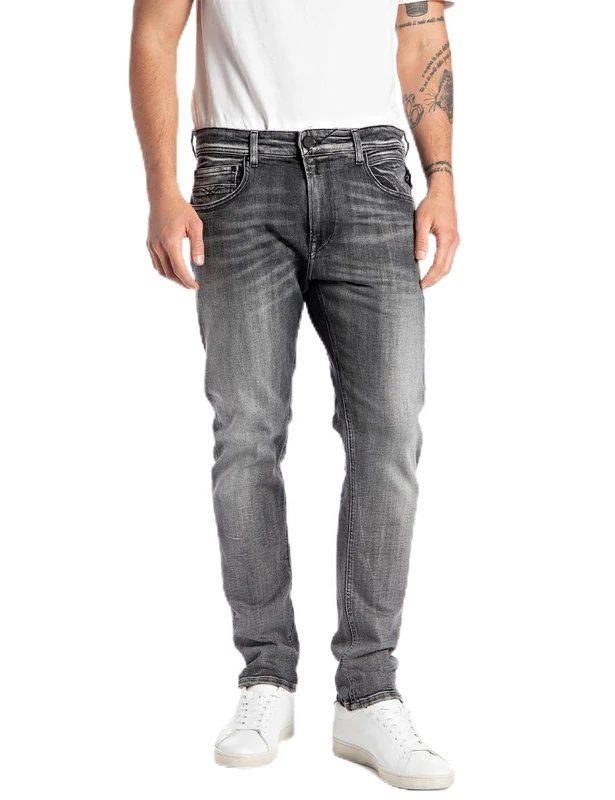 REPLAY Men's JOHNFRUS Jeans, 096 Medium Grey, 3034