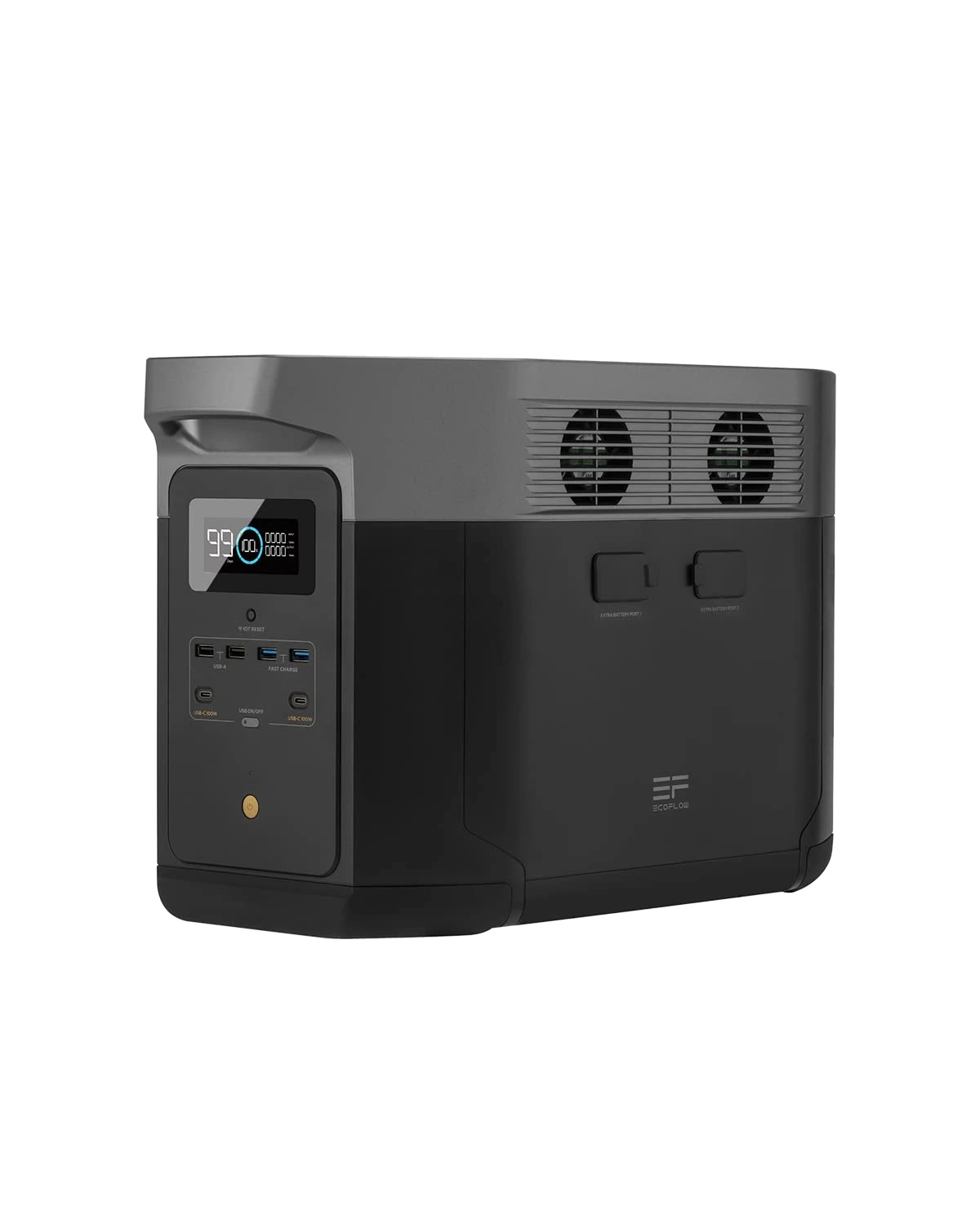 ECOFLOW DELTA Max (1600) Portable Power Station, 1612Wh Expandable Capacity with 4 x 2000W (4600W Surge) AC Outlets, Solar Generator for Home Backup, Emergency, Outdoor Camping or RV Travel