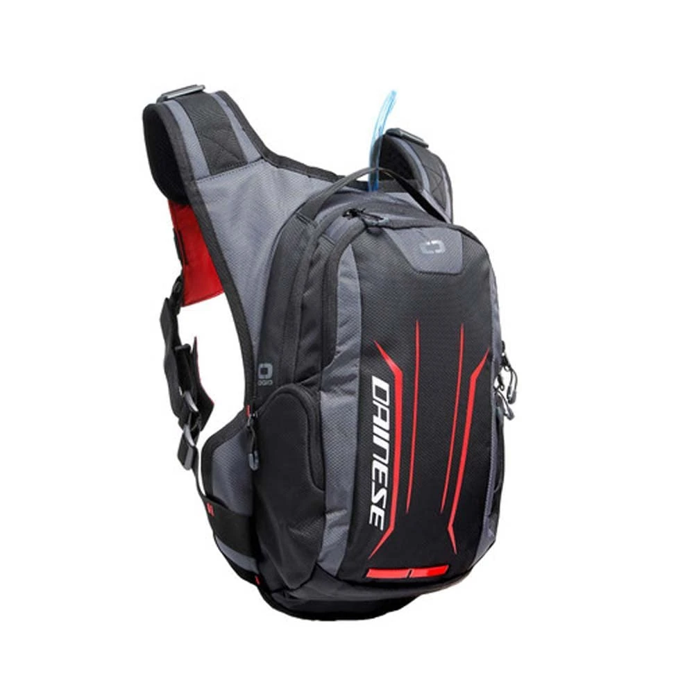Dainese Alligator Backpack, Hydration Backpack Motorcycle, Black/Red, N