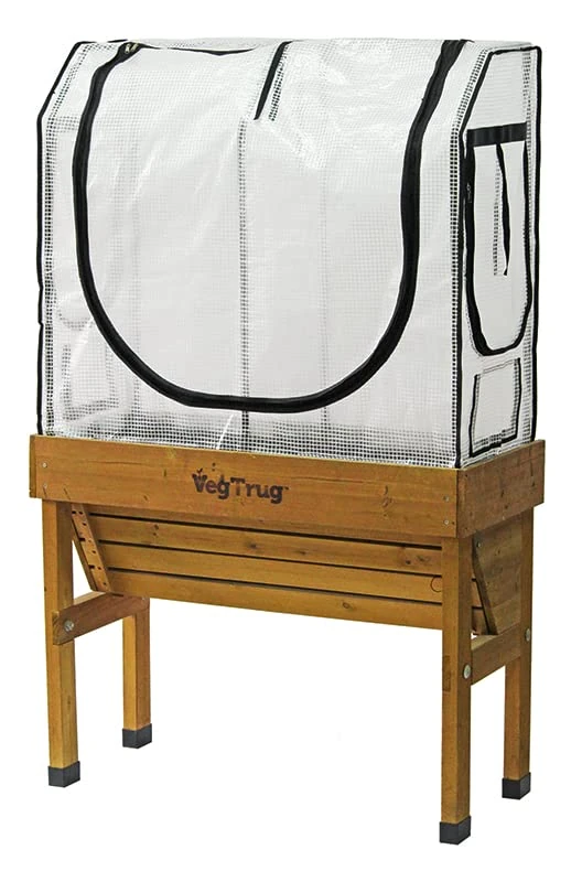 Small WallHugger Greenhouse Frame & Multi Cover Set White