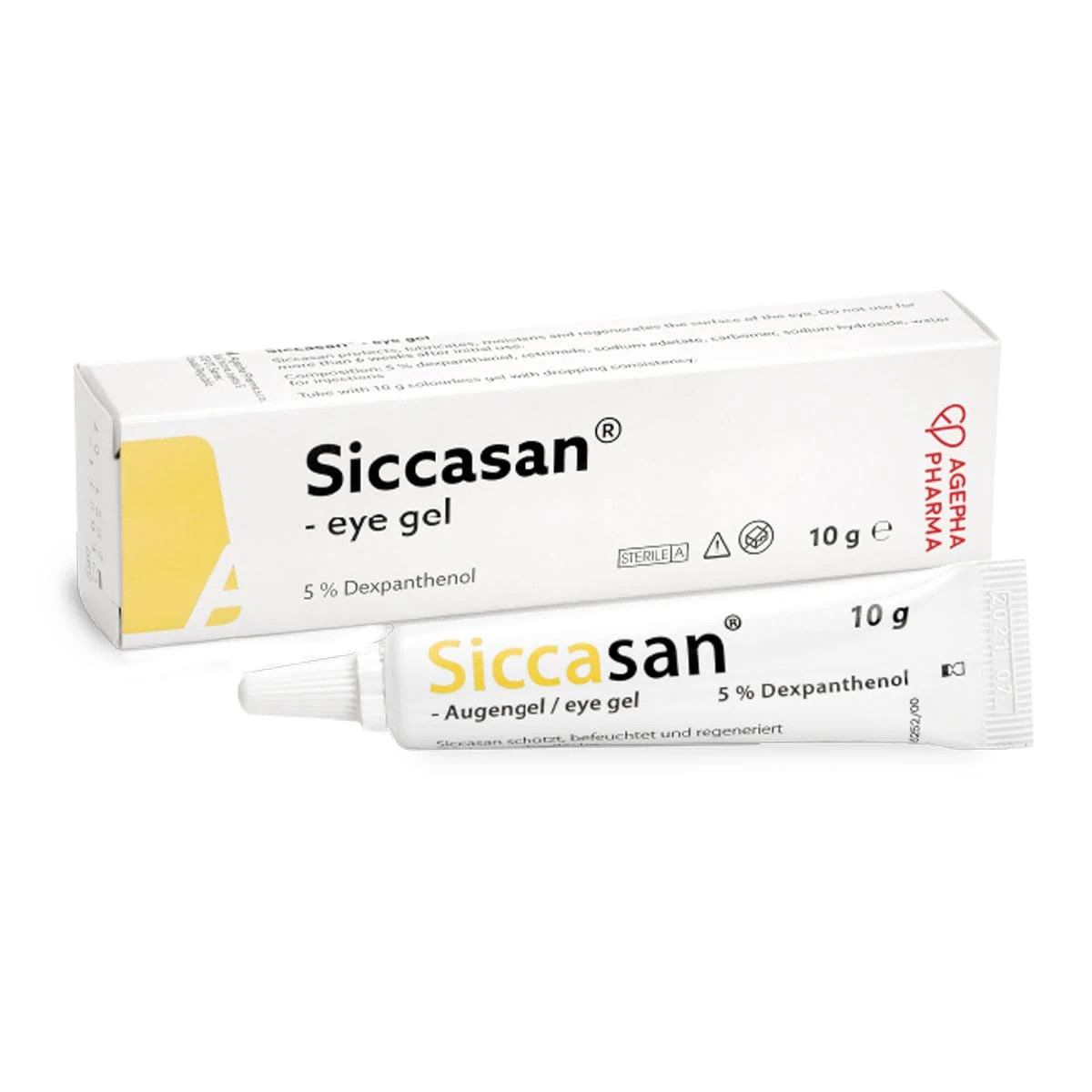 Siccasan Intensive Dry Eye Gel with Carbomer and Dexpanthenol | Corneal Gel & Eye Lubricant | Eye Gel for Dry Eyes| Relief against Irritated and Sore Eyes | Night Time Eye Gel for Dry Eyes (PACK OF 1)