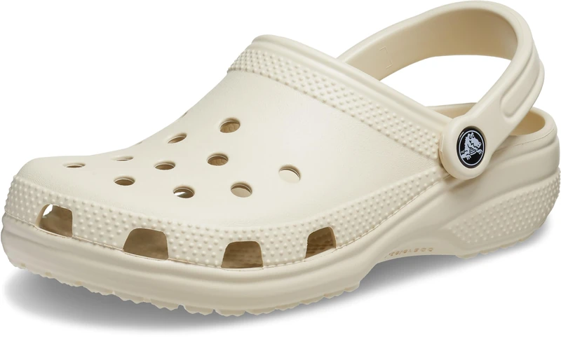 Crocs Unisex Classic Clogs - Bone, Men 12 UK / Women 13 UK