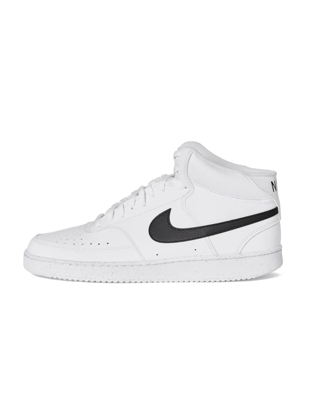 NIKE Men's Court Vision Sneaker, White Black White, 7.5 UK