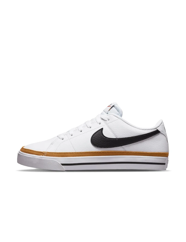 NIKE Women's Court Legacy Next Nature Sneaker, White Black Desert Ochre Team Orange, 6 UK