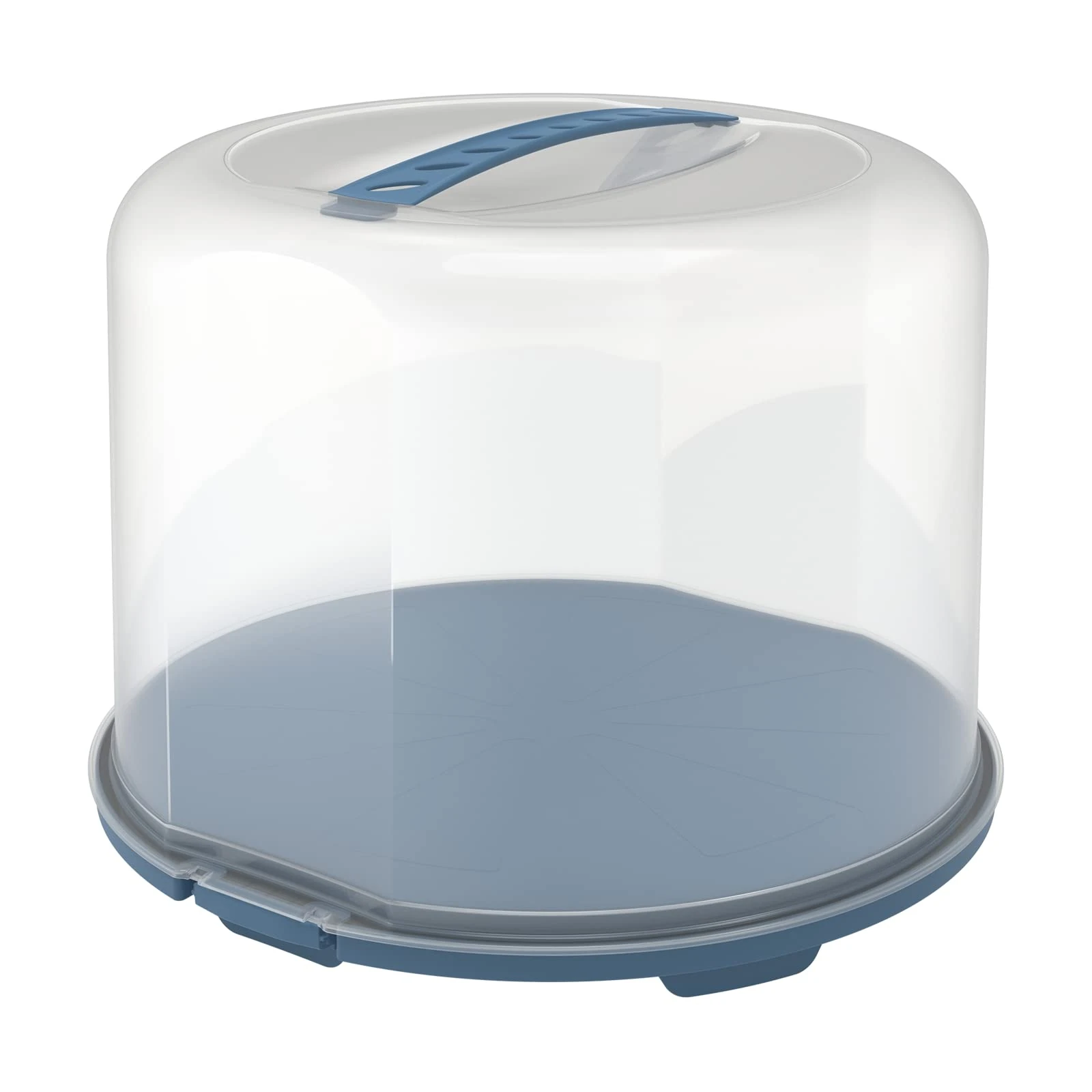 Rotho Fresh Cake Dome XL, Food Grade Plastic (PP), BPA-Free, Blue/Transparent, (35.5 x 34.5 x 26.0 cm)