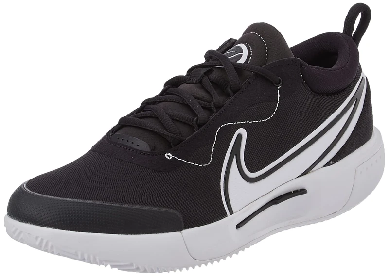 Nike Men's Zoom Court Pro Cly Shoes, Black White, 12 UK