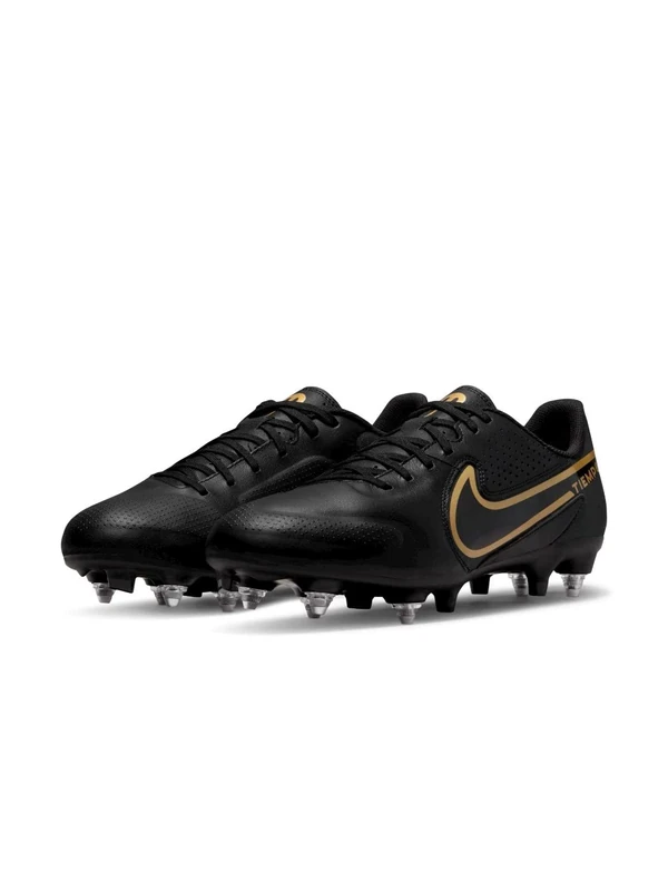 NIKE Unisex Nike Tiempo Legend 9 Academy Sg-pro Ac Sneaker, Black Anthracite Metallic Gold, 7 UK