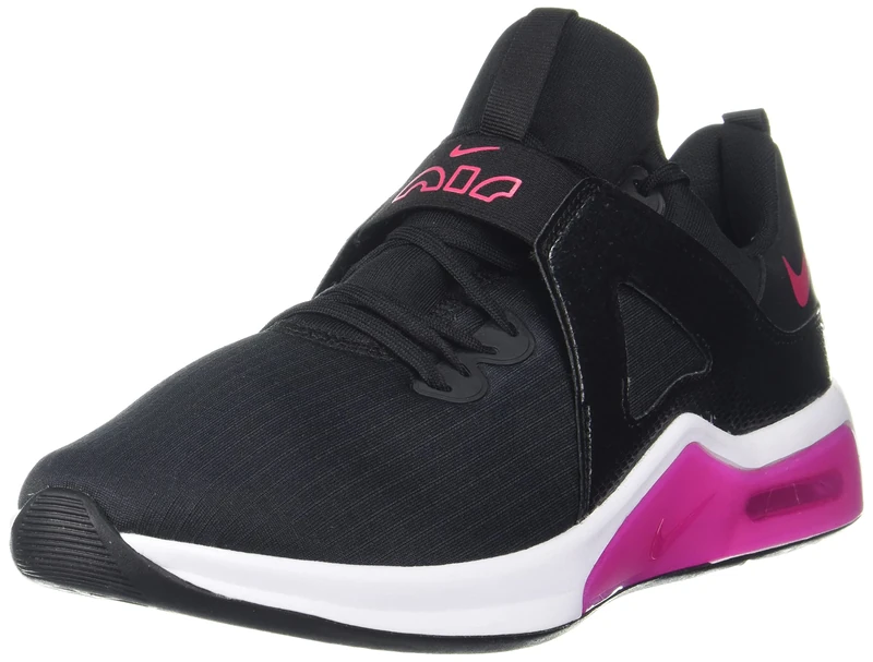 NIKE Women's Trainers, Black Rush Pink White, 6 UK