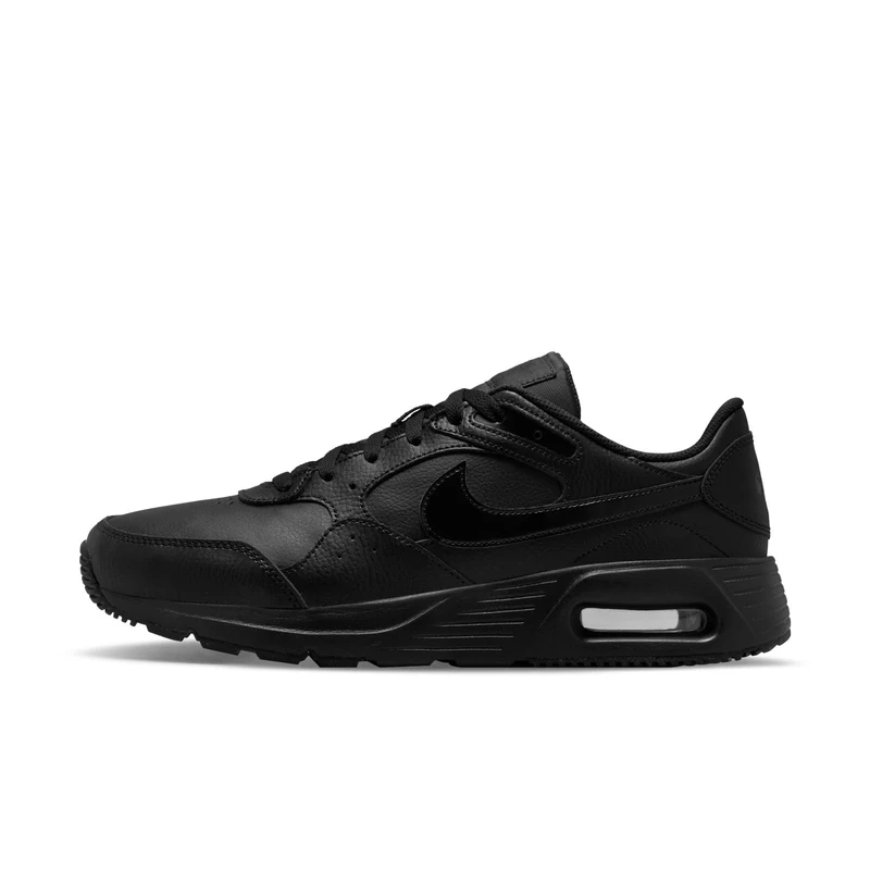 NIKE DH9636-001 AIR MAX SC Leather Unisex Black/Black-Black UK 7.5