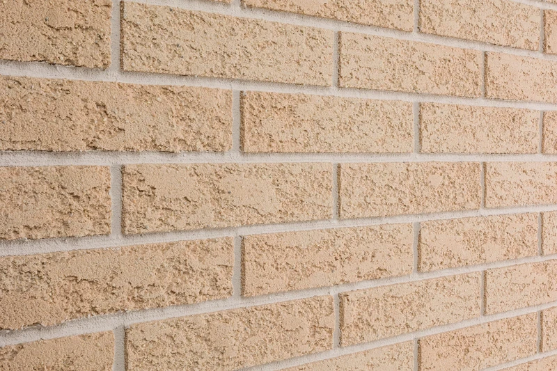 Elabrick Napoli Wall Cladding, Flexible Blend Brick, Outdoor Wall Cladding, Bricks, Sand Yellow, 50 x 210 mm, Facade Cladding Outdoor/Wall Cladding Inside. Easy Installation - Image 1