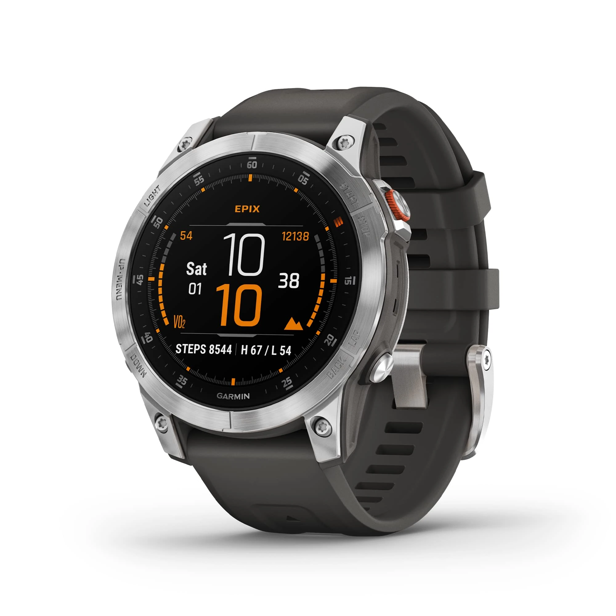 Garmin epix Gen 2, Premium active smartwatch, touchscreen AMOLED display, Adventure Watch with Advanced Features, Slate Steel