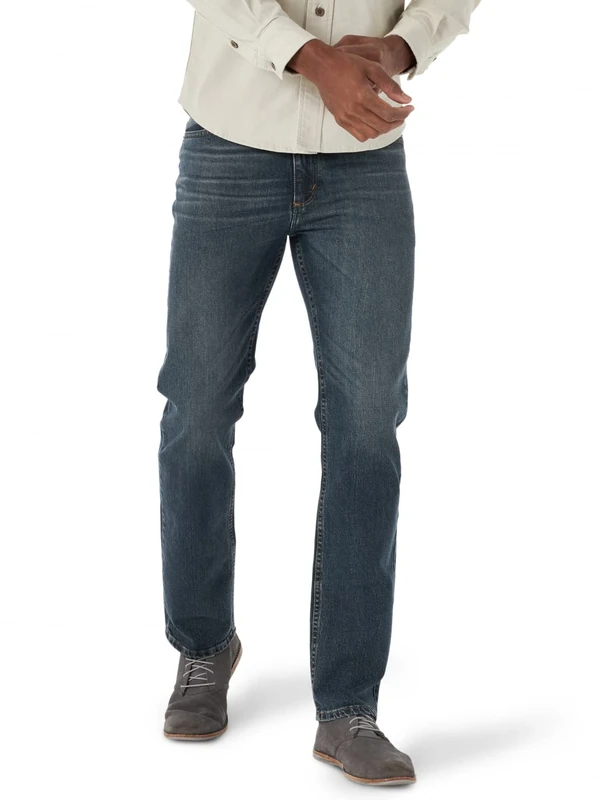 Wrangler Men's Free-to-Stretch Regular Fit Jean, River, 38W x 30L