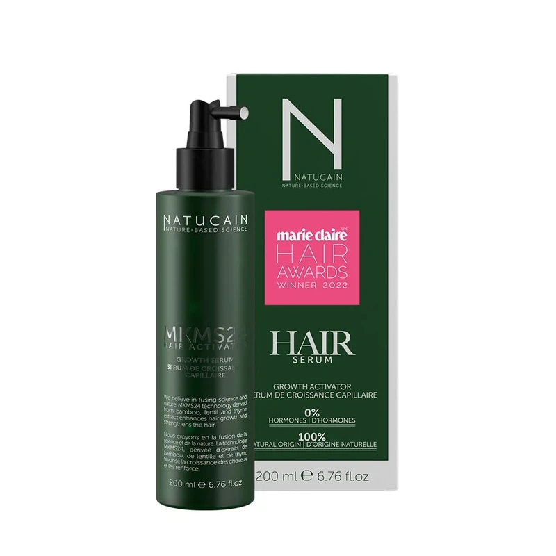 Natucain Hair Growth Serum | Anti-Hair Loss Unisex Treatment | Hormone-Free Hair Care | Reduces Hair Loss, Enhances Hair Growth | For Women and Men | Made in Germany | 200 ml