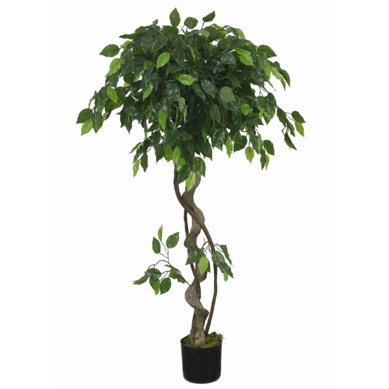 Leaf Realistic Artificial Japanese Fruticosa Tree, Natural Ficus, 120cm (4ft)