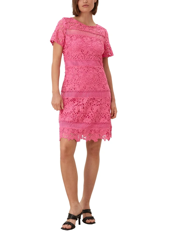 s.Oliver BLACK LABEL Women's Casual Dress, dunkelrosa, 32 - Image 1