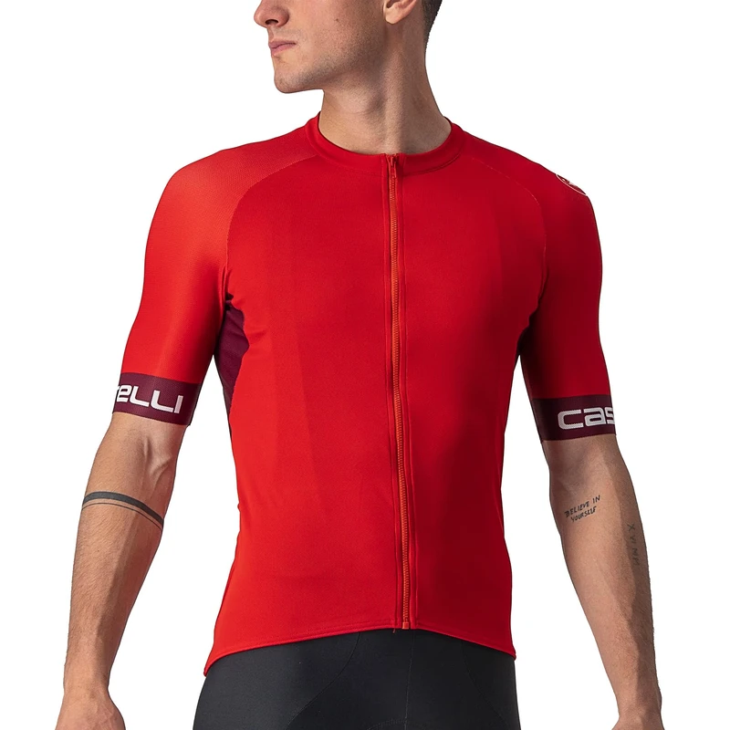 CASTELLI 4522025 ENTRATA VI JERSEY Men's Sweatshirt Red XXXL